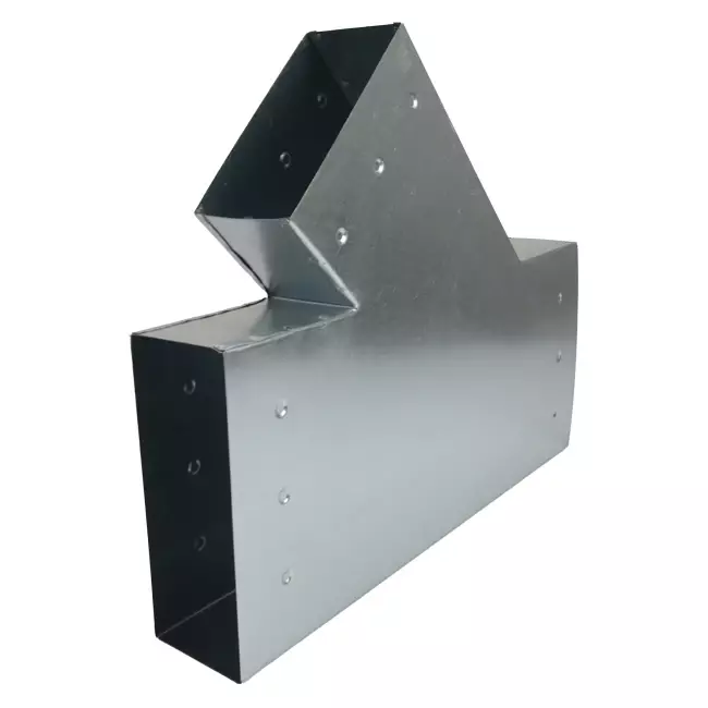 Trójnik 45 stopni 220x80 mm - 170x80 mm do kanałów wentylacyjnych