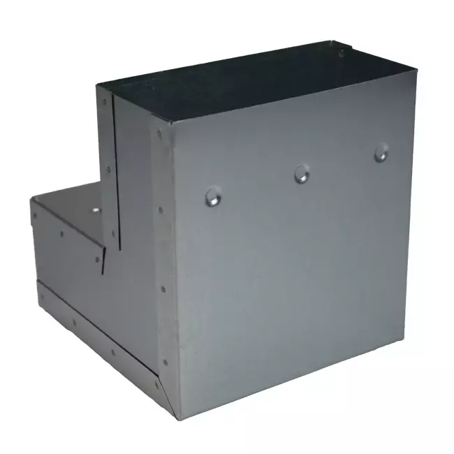 Gięcie 90 stopni 170x80 mm w pionie dla kanału wylewowego