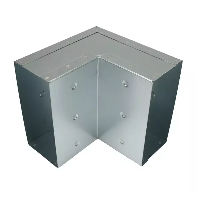 Gięcie 90 stopni 170x80 mm w pionie dla kanału wylewowego