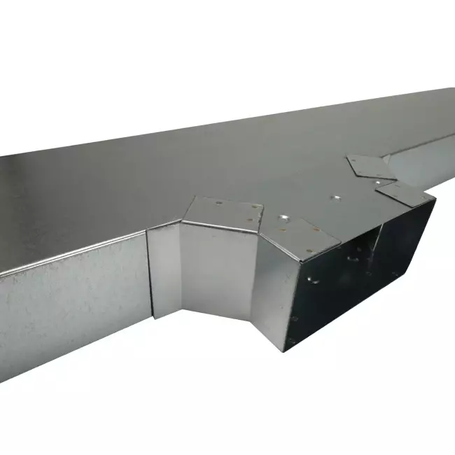Przyłącze boczne 170x80 mm dla rury spalinowej