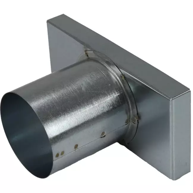 Pokrywa 170x80 mm z przyłączem o średnicy 80 mm do rury spalinowej