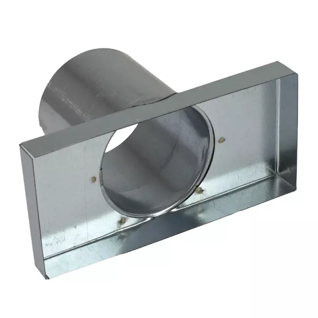 Pokrywa 170x80 mm z przyłączem o średnicy 80 mm do rury spalinowej