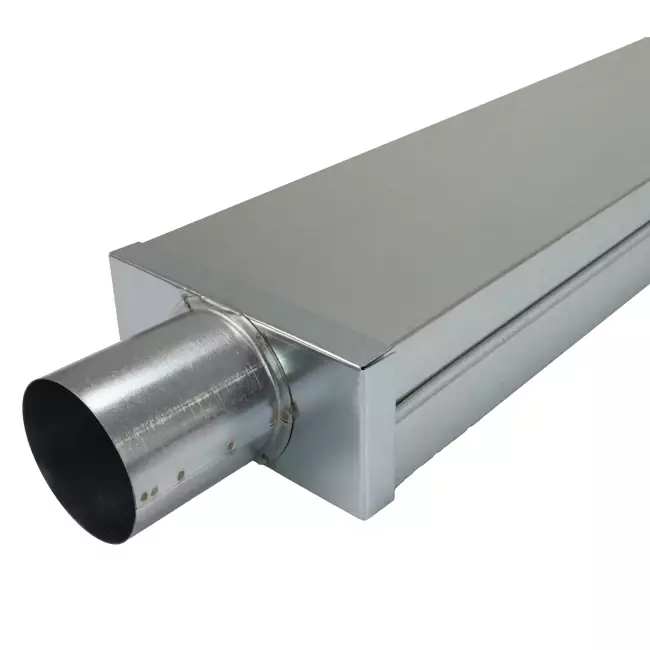 Pokrywa 170x80 mm z przyłączem o średnicy 80 mm do rury spalinowej