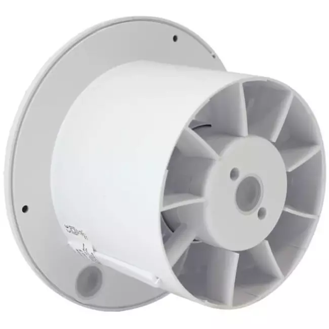 Wentylator łazienkowy okrągły biały - czujnik wilgotności i timer - Ø 120 mm - aRid 120 BB HS