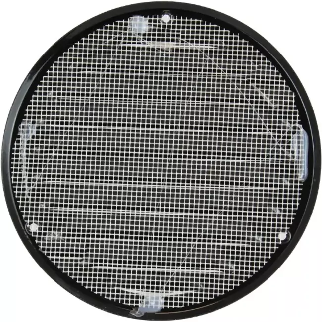 Kratka wentylacyjna metalowa okrągła Ø125 mm czarna - MR125M