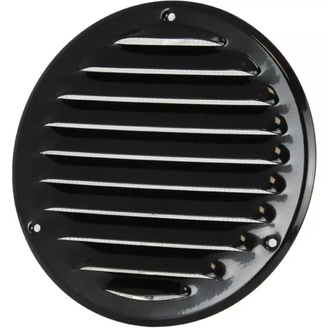 Kratka wentylacyjna metalowa okrągła Ø125 mm czarna - MR125M