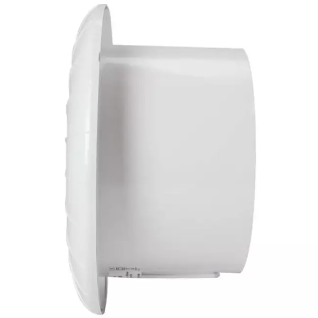 Okrągły biały wentylator łazienkowy z timerem - Ø 150 mm - aRid 150 BB TS