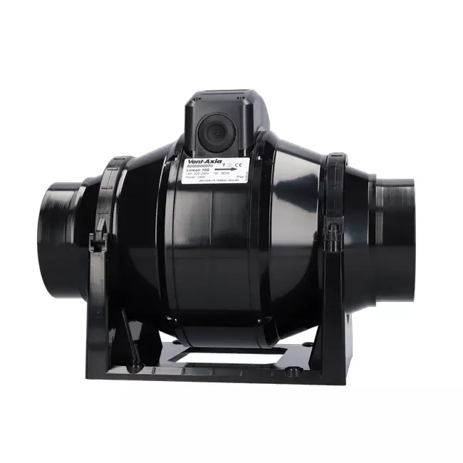 Wentylator rurowy Vent-Axia 100 mm o przepływie mieszanym z wyłącznikiem czasowym - Lineair 100T
