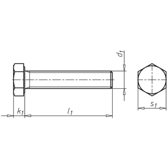 Śruba dwustronna m10x25mm.galv.8.8 din933 (200 sztuk)