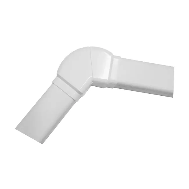 Przewód klimatyzacyjny Climaplus Regulowane kolanko 90x65mm RAL 9010 BIAŁY