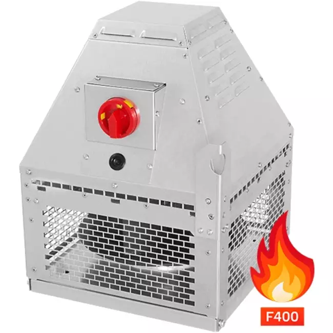 Wylot spalin z wentylatora dachowego poziomy - DHN 355 D4 F4 30