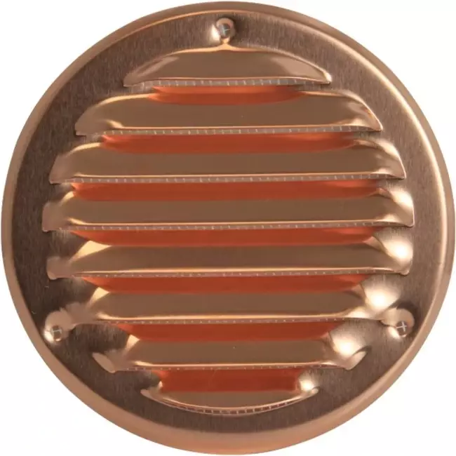 Kratka wentylacyjna metalowa okrągła 100 mm miedź - MR100Cu