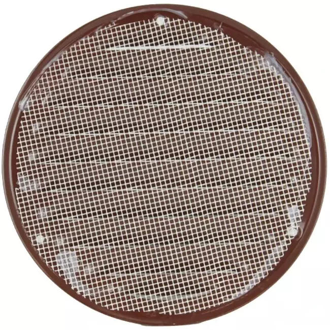 Kratka wentylacyjna metalowa okrągła 100 mm brązowa - MR100B – RAL8016