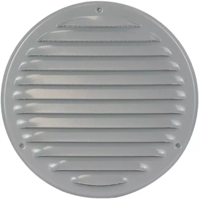 Kratka wentylacyjna metalowa okrągła Ø160 mm szara - MR160P