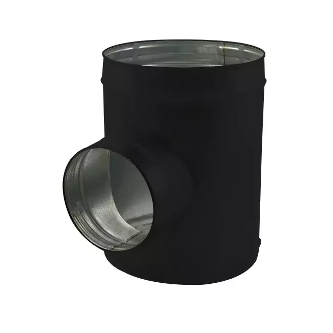 Trójnik Spiro średnica 125 mm - 100 mm (90 stopni) (ocynk) RAL9005