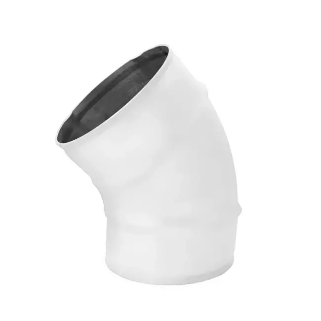 Kolanko Spiro 160 mm 45 stopni (ocynkowane) RAL9010