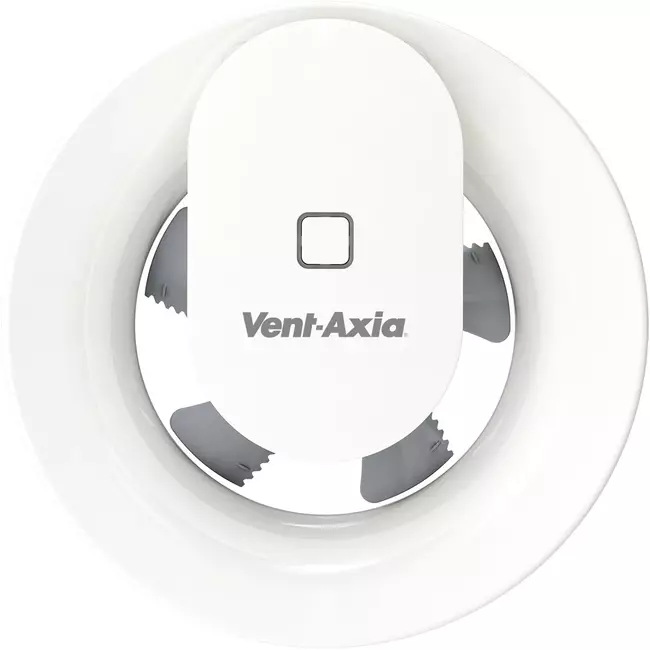 Vent Axia łazienkowy wentylator wyciągowy Svara z czujnikiem wilgoci i światła Ø 100 - 125 mm (sterowany za pomocą aplikacji)