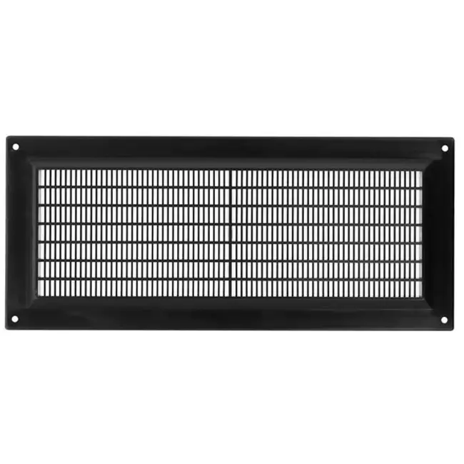 Kratka wentylacyjna plastikowa prostokątna 130x300 czarna - VR1330M