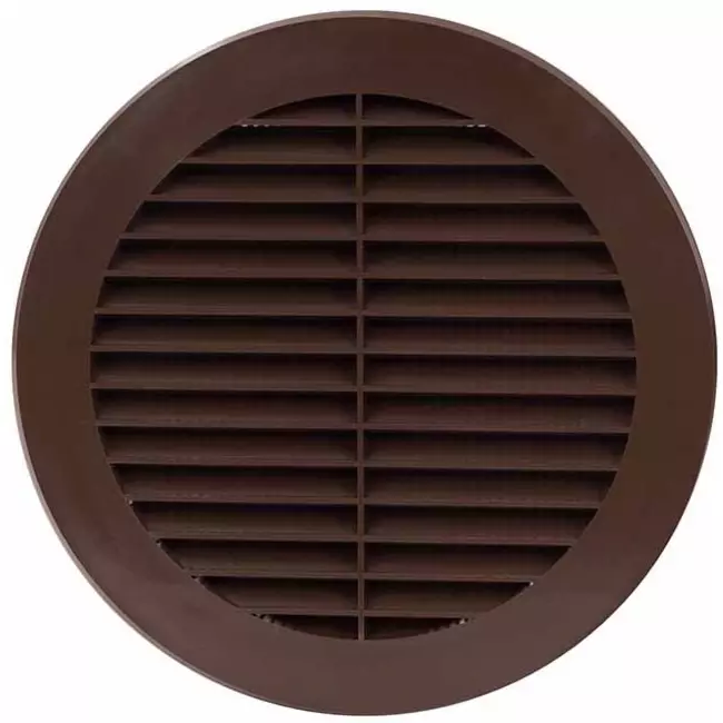 Kratka wentylacyjna o średnicy 150 mm brązowa - VR150B