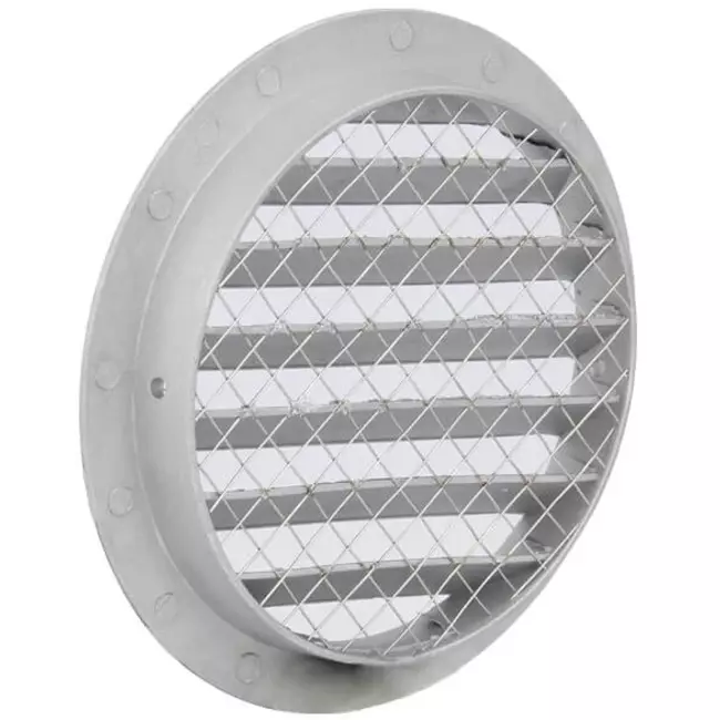 Aluminiowa zewnętrzna kratka ścienna Ø 80mm - MRA80