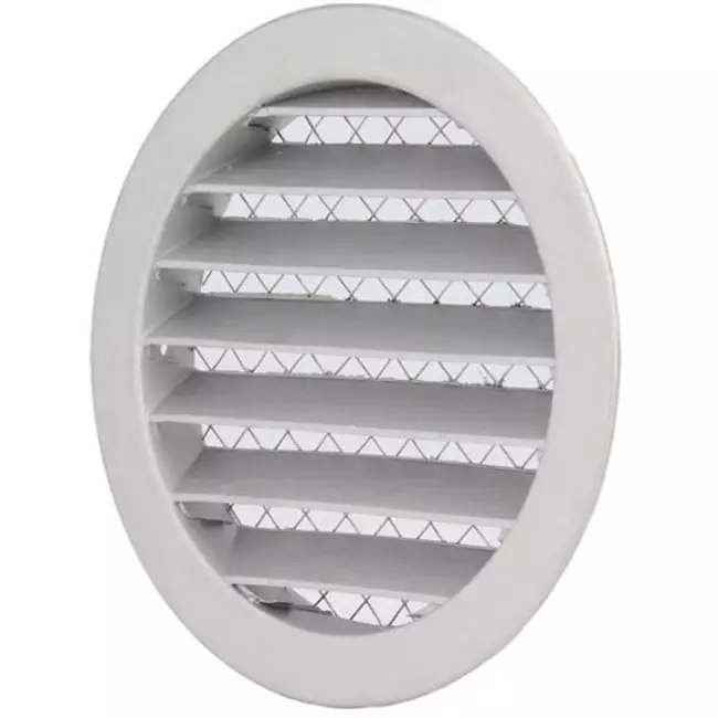 Aluminiowa zewnętrzna kratka ścienna Ø 80mm - MRA80