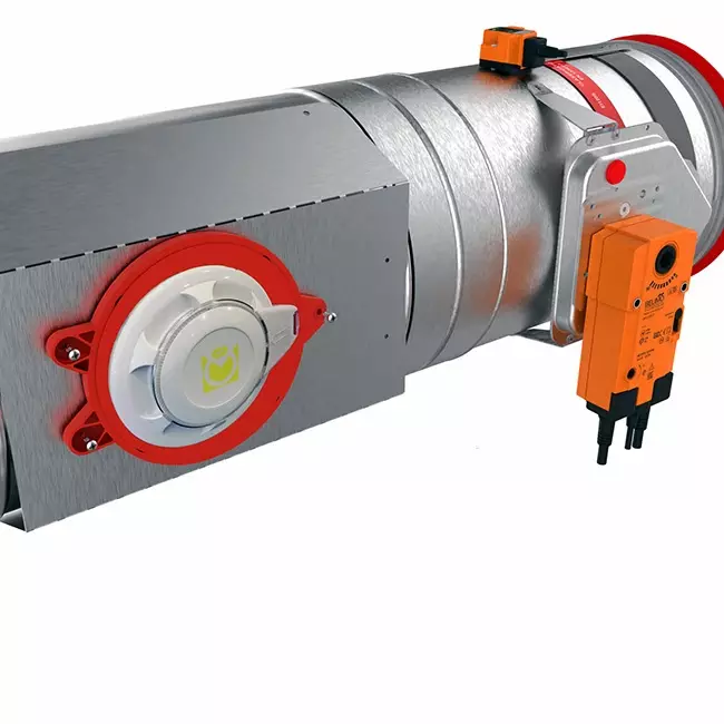 Czujnik dymu 24V do okrągłej klapy przeciwpożarowej 710 mm - E-FDC A SSA D710 24