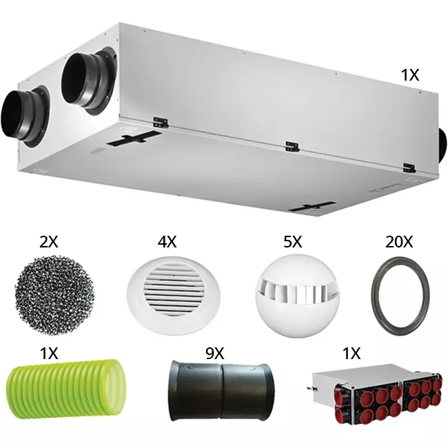 Koncepcja renowacji Brink Renovent Sky 150 + Air Excellent 75/63 mm