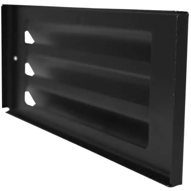 Zewnętrzna kratka ścienna do montażu natynkowego 300 mm x 100 mm CZARNA