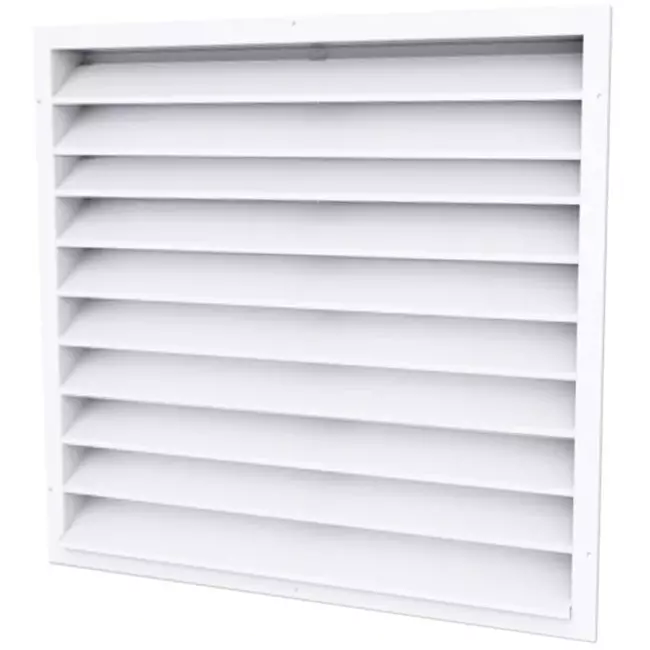 Żaluzja zewnętrzna stal ocynkowana 500x500 - RAL 9003