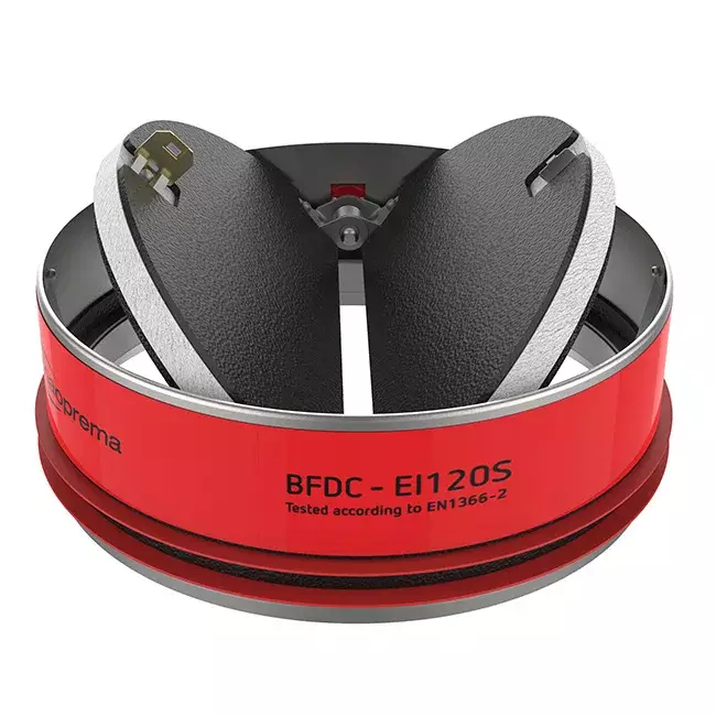 Klapa przeciwpożarowa okrągła 125 mm - E-BFDC EI120S 125