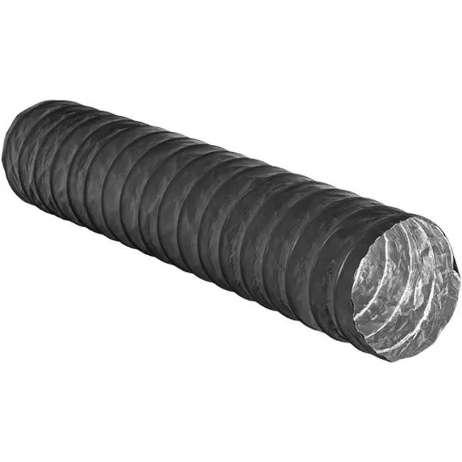 Wąż wentylacyjny Combidec aluminiowy z poliestrową warstwą zewnętrzną czarny Ø 125 mm (10 metrów)
