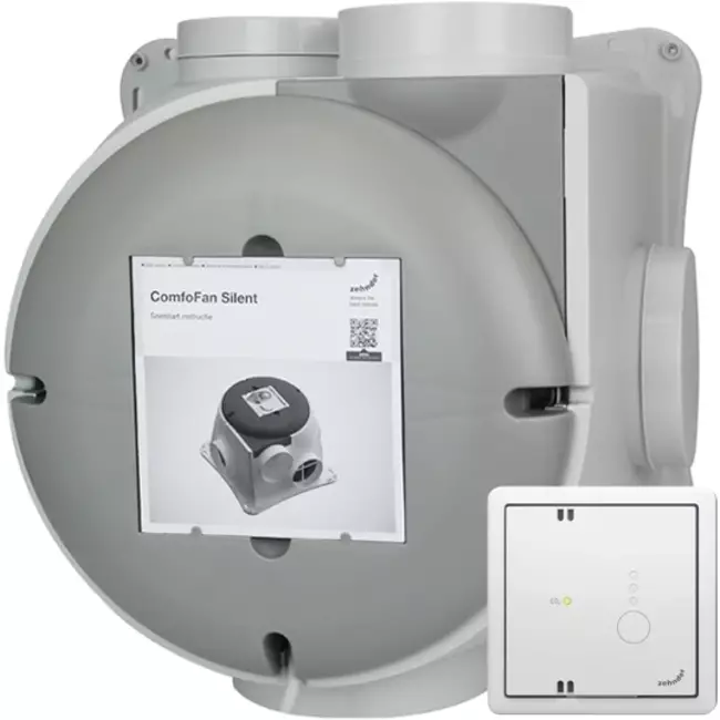 Zehnder ComfoFan Silent 460 m³/h + czujnik CO₂ – wtyczka z uziemieniem