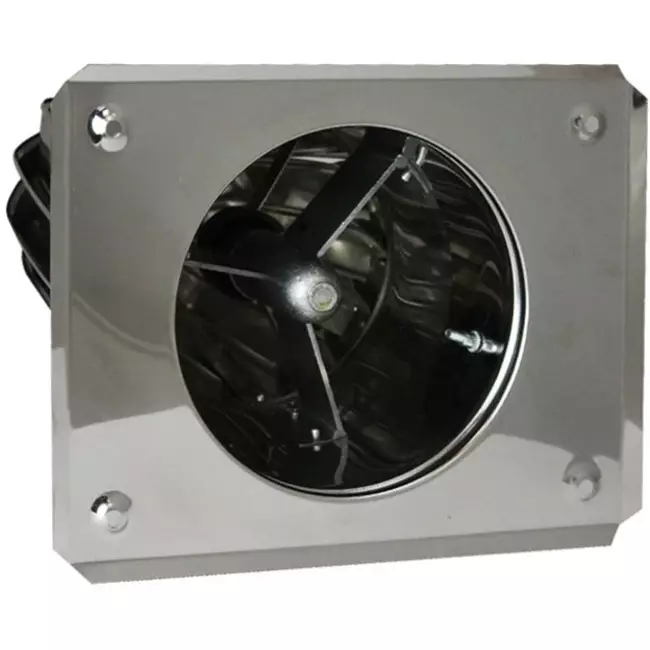 Napędzany wiatrem wentylator dachowy Cowl Oblong 150 mm ze stali nierdzewnej wraz z płytą dachową - 325 m3/h