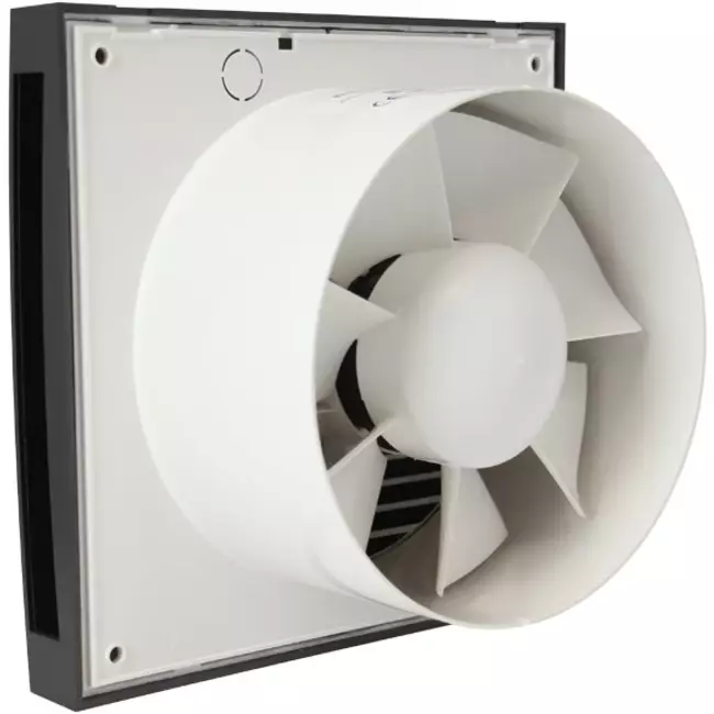 Wentylator łazienkowy Ø 100 mm antracytowy z timerem - Design EET100TA