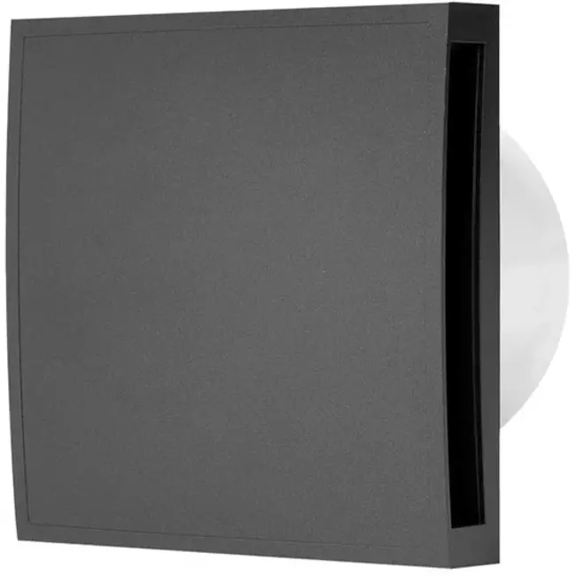 Wentylator łazienkowy Ø 100 mm antracytowy z timerem - Design EET100TA