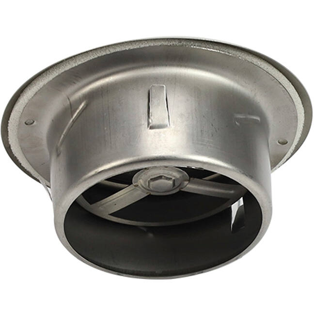 Zawór wentylacyjny ze stali nierdzewnej 125 mm wywiewny i nawiewny ze sprężynami ciernymi - DVI-C125