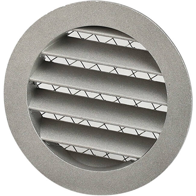 Nawiewnik ścienny 100 mm powietrze zewnętrzne aluminium - EL-A-RLP100