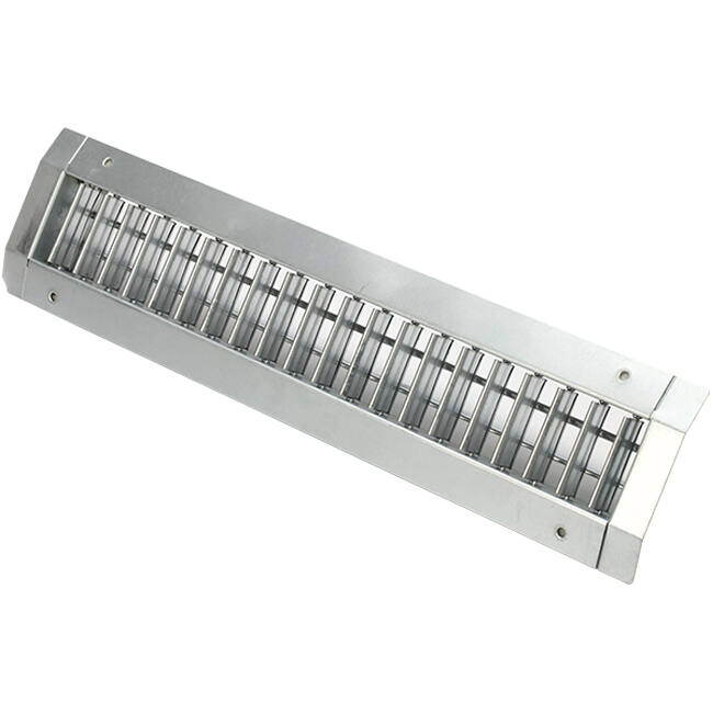 Podwójna regulowana kratka kanałowa 825x225 mm do kanałów 630 do 1400 mm - DGS-DB825x225