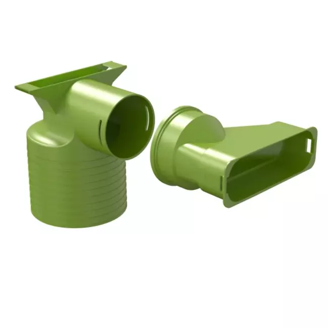 Adapter wentylacyjny Ubbink Air Excellent 45SC 125 1x90°