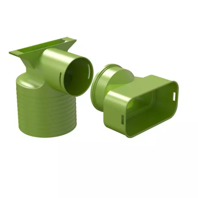 Adapter wentylacyjny Ubbink Air Excellent 55SC 125 1x90°