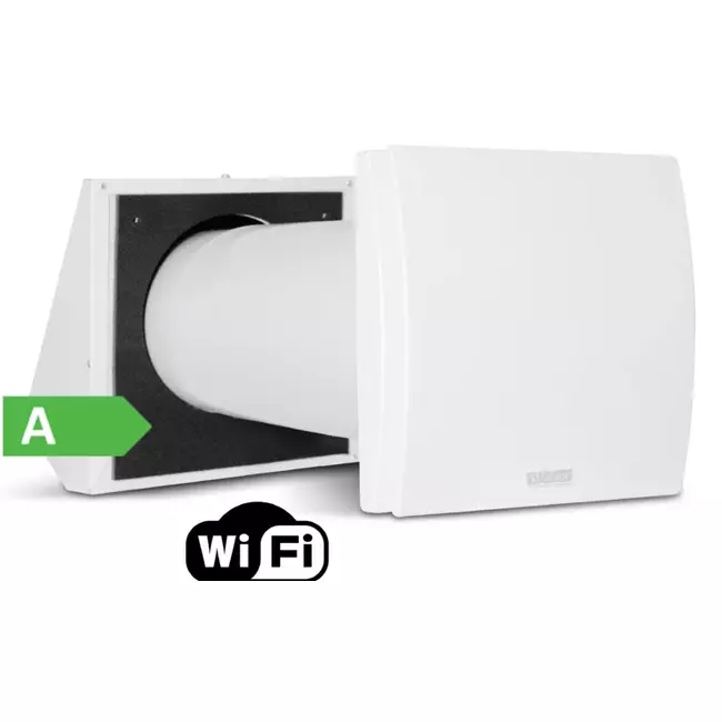 Zdecentralizowana jednostka ścienna WTW HRU z modułem Wi-Fi 60 m³/h - Ø150 - HRU-WALL-WI-150-60