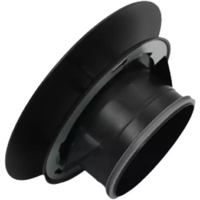 Zawór nawiewno-wywiewny duży Imaginair RLV Ø 125 mm — sprężyny montażowe — kolor czarny