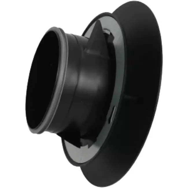 Zawór nawiewno-wywiewny duży Imaginair RLV Ø 125 mm — sprężyny montażowe — kolor czarny