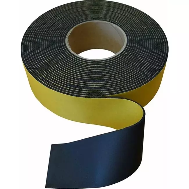 Taśma izolacyjna 75 mm neutralna - czarna - rolka 15m
