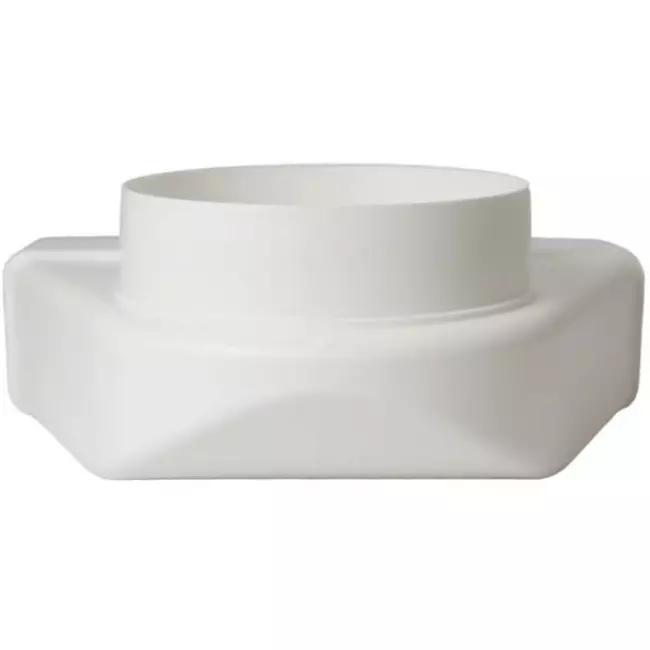 Prostokątne Plastikowe pionowe 90° kolano Ø150mm - 220x90mm KLD29-150
