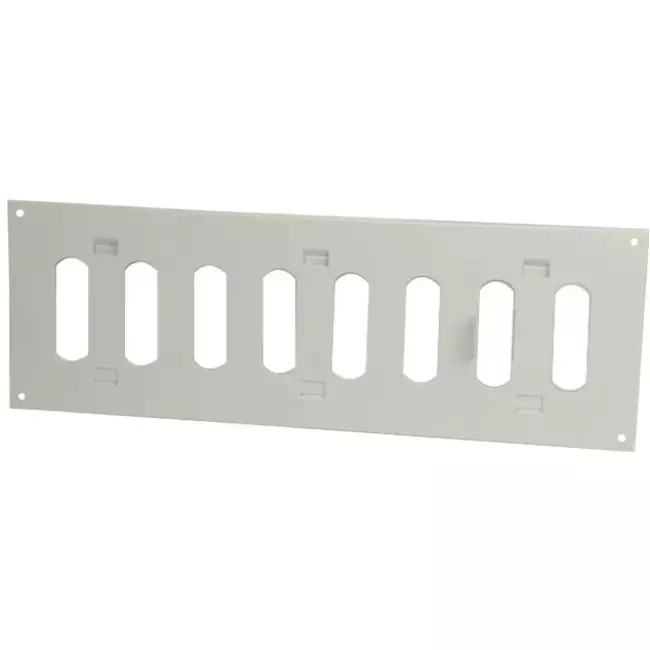 Metalowy regulowany prostokątny nawiewnik liniowy 300x100 biały - MR3010R