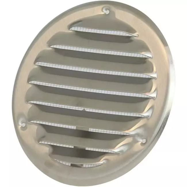 Kratka wentylacyjna metalowa okrągła 100 mm aluminiowa - MR100AL