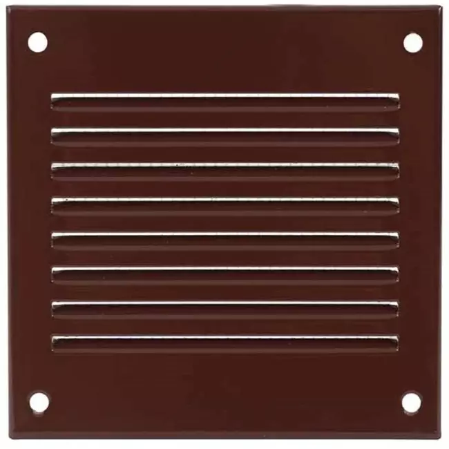 Kratka metalowa 100x100mm brązowa - MR1010B