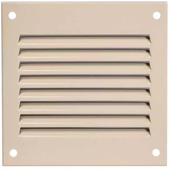 Kratka metalowa 100x100mm beżowa - MR1010Y