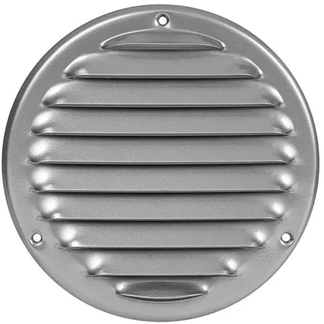 Kratka wentylacyjna metalowa okrągła 100 mm szara - MR100P - RAL9006